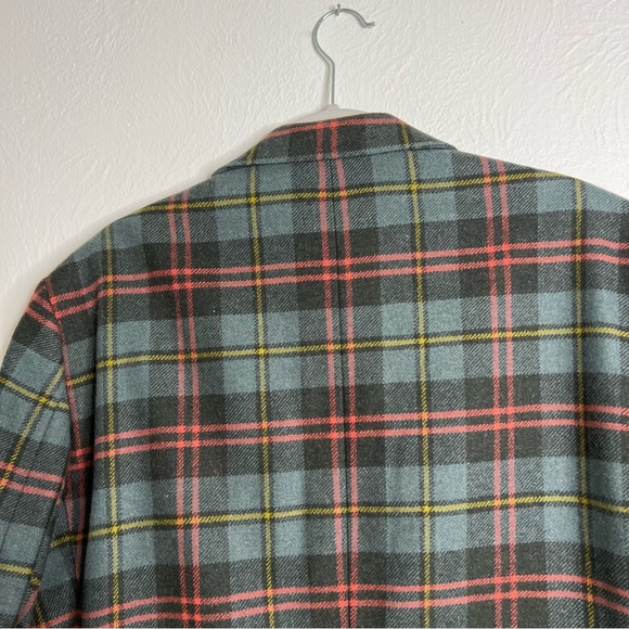 Vintage Crittenden Ivy League Plaid 100% Wool Blazer Jacket Size 44L - Picture 10 of 13